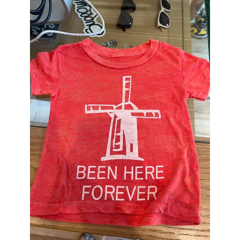 Been Here Forever Windmill Red Kids Tee
