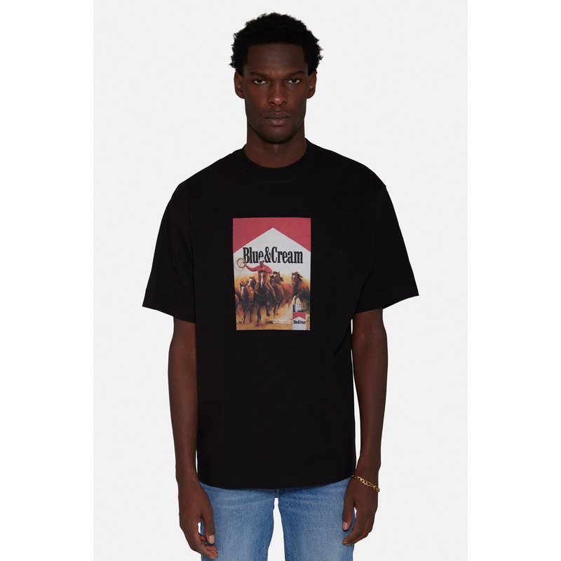 Blue&Cream Rider Tee Black|S|M|L|XL|XXL