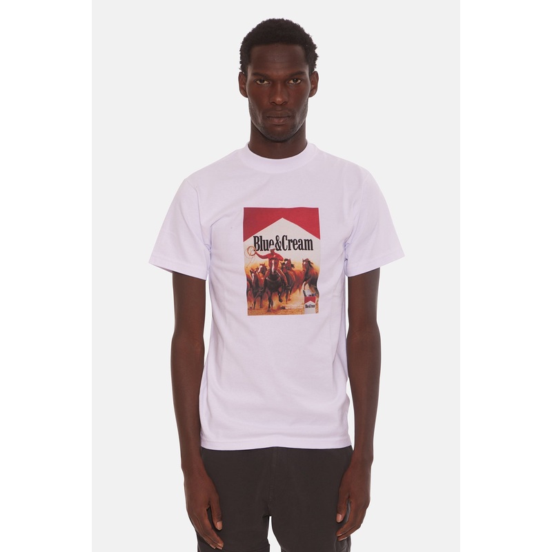 Blue&Cream Rider Tee White|S|M|L|XL|XXL