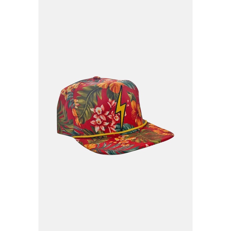Bolt Safari Twill Trucker Hat Red