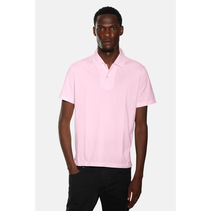 Classic Short Sleeve Polo Pink