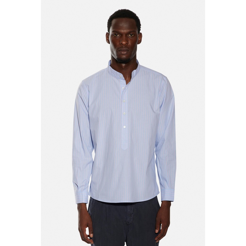 Gabri Pop Over Shirt Sky/Pink Stripe