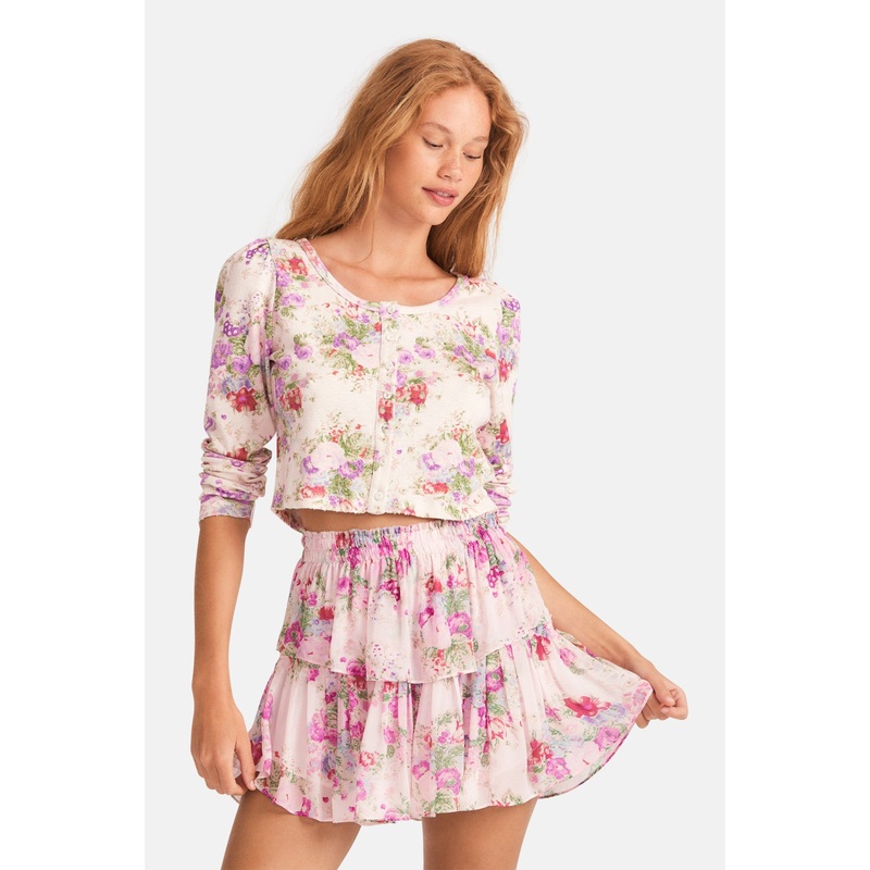 Ruffle Mini Skirt Shimmering Springs