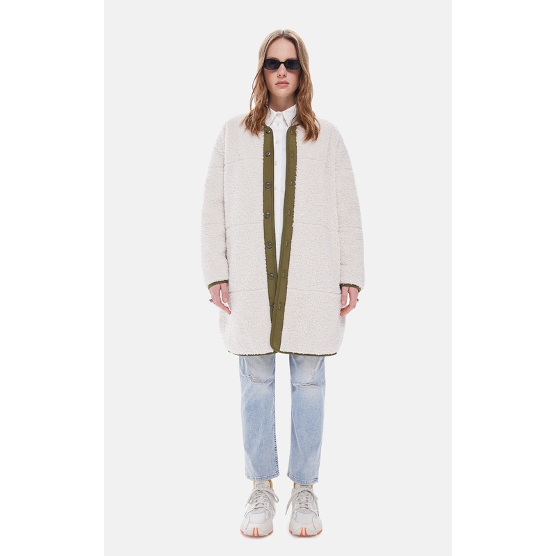 Sherpa Cocoon Coat Yes, I Herd You