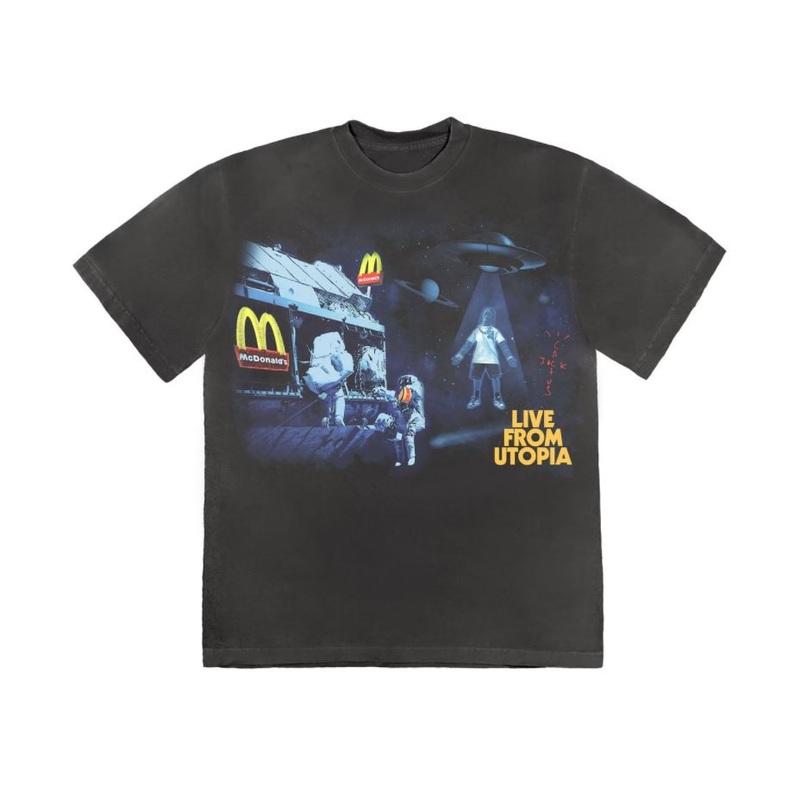 Tee McDonalds Space Tee Black|XL