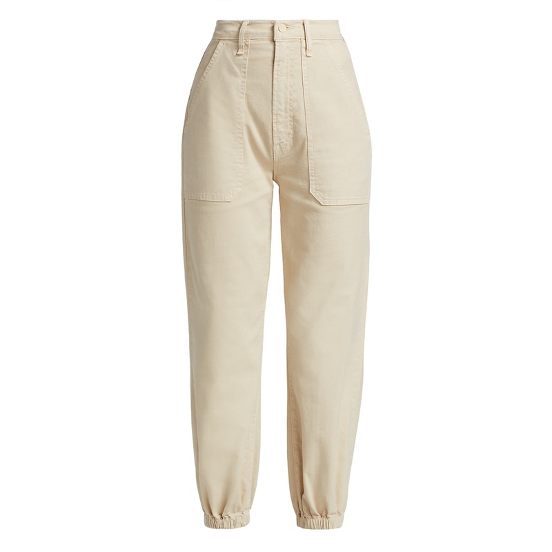 Wrapper Patch Springy Ankle Pant Chalk Tapioca