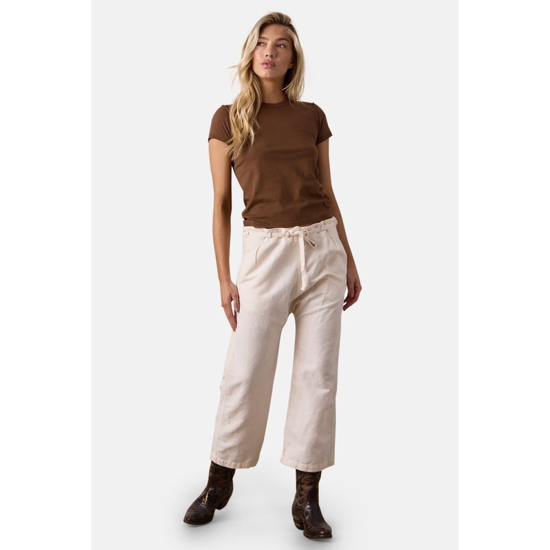 Akari Tie Waist Pants Ivory|S/M|L/XL