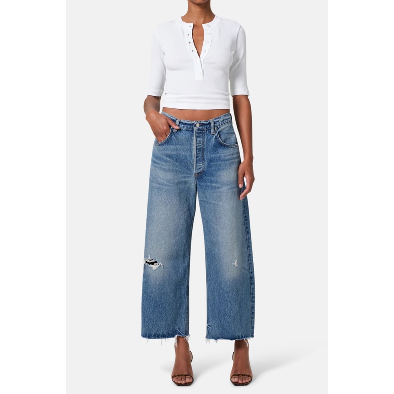 Ayla Raw Hem Crop in Solano|23|24|25|26|27|28|29