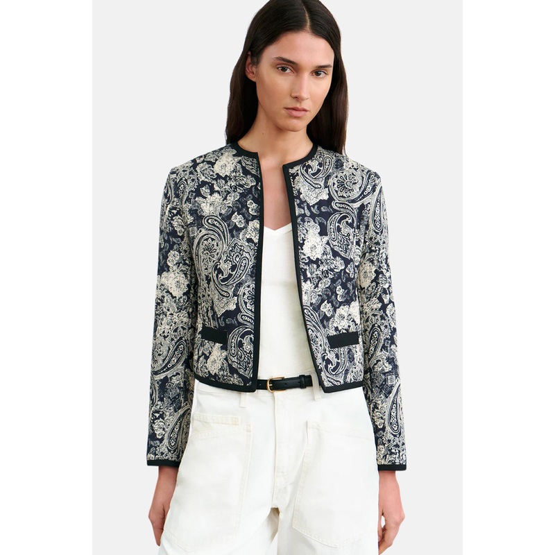 Bono Jacket Mixed Paisley Print