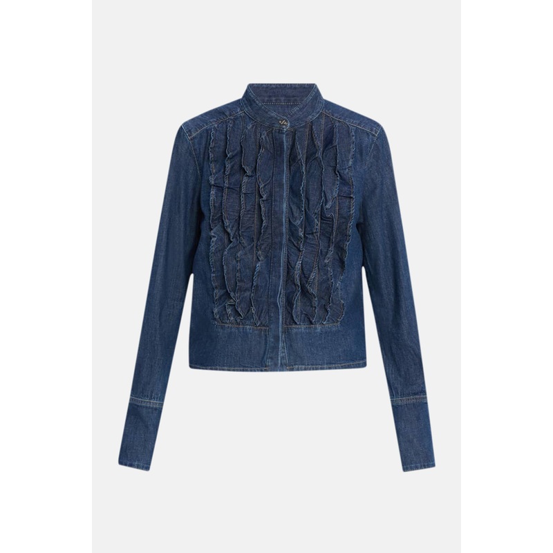 Denim Patti Top in Dark Wash|S|XS