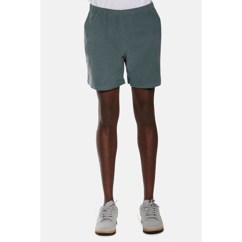 Milano Fine Cord Short Washed Teal