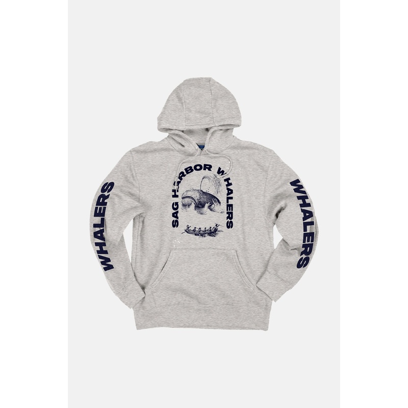 Sag Harbor Whalers Hoodie Heather Grey