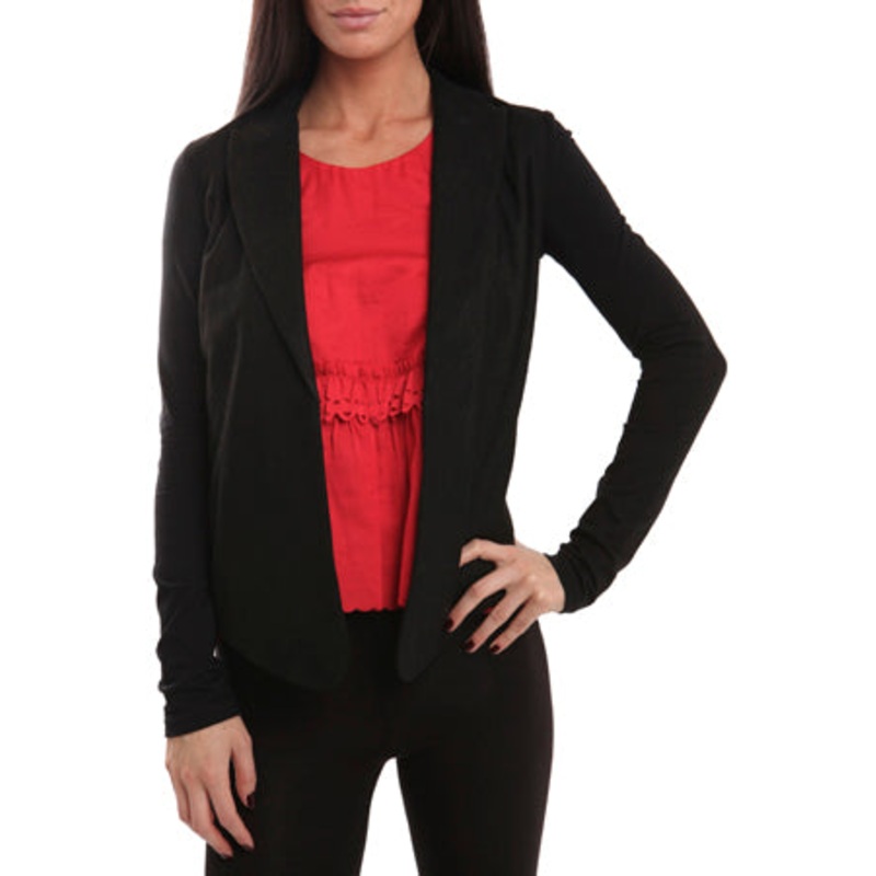 Alexander Wang Tattered Leather Jacket Combo Black