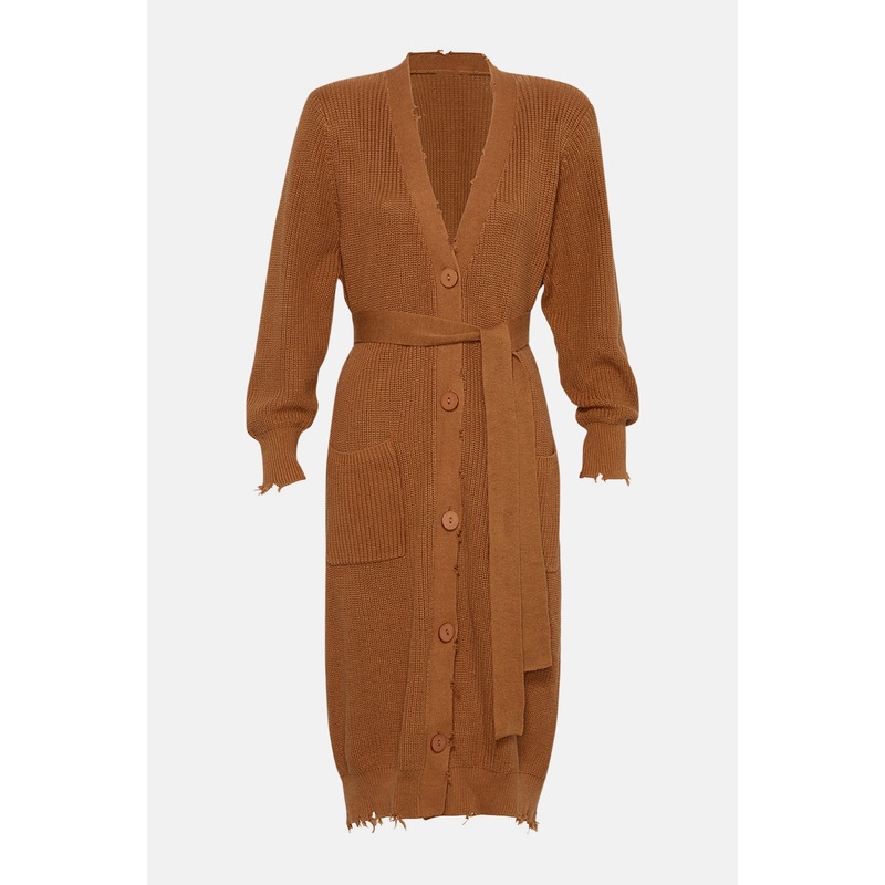 Amanda Sweater Dress Cognac|XS|S|M