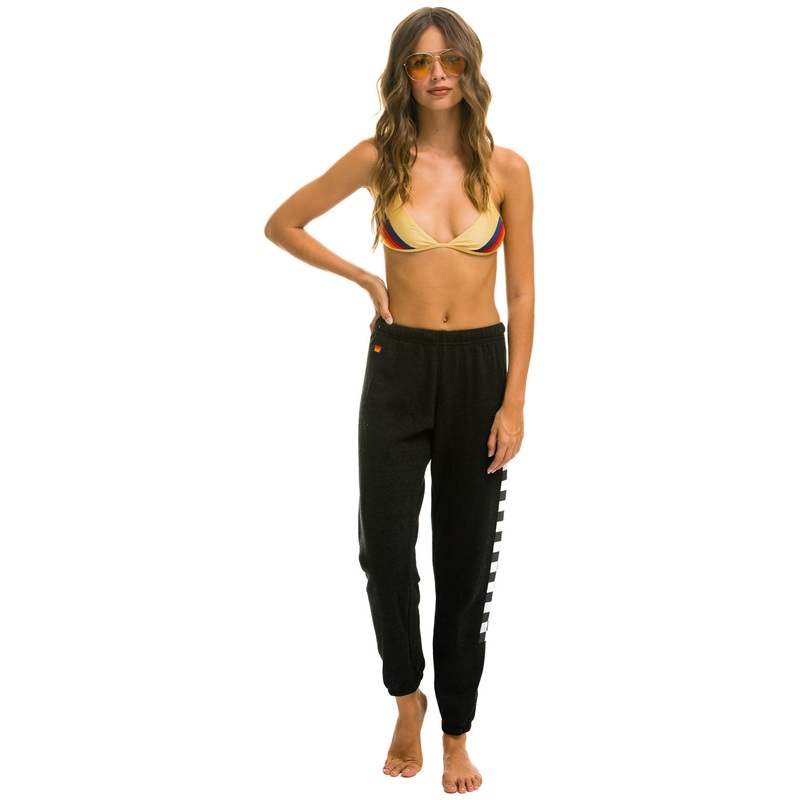 Check Leg Sweatpants Black|XS|S|M|L|XL