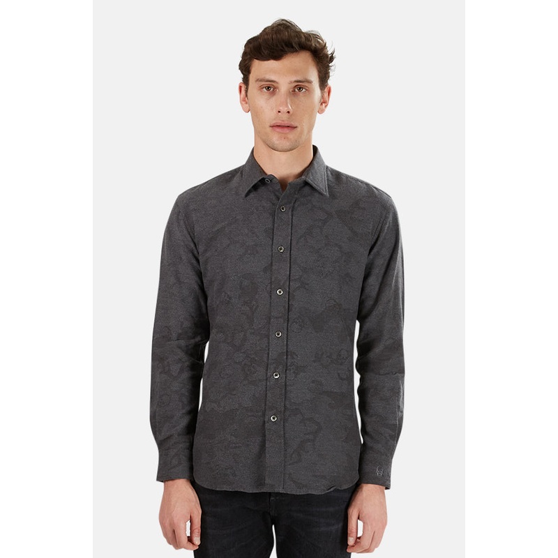 Lucien Pellat-Finet Skull Jacquard Shirt