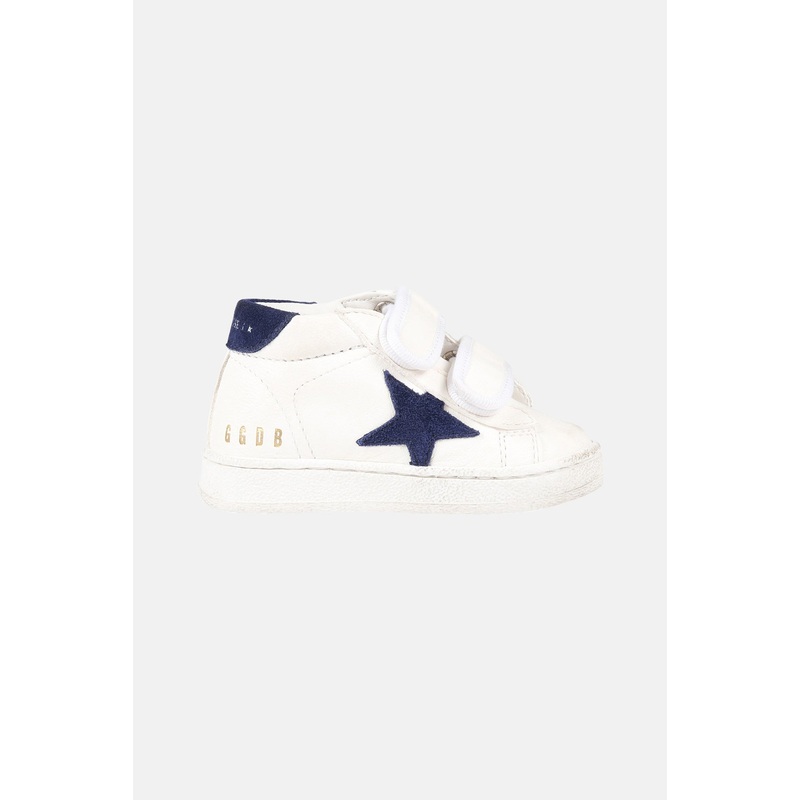 Toddler June Sneakers White/Dark Blue Suede Star