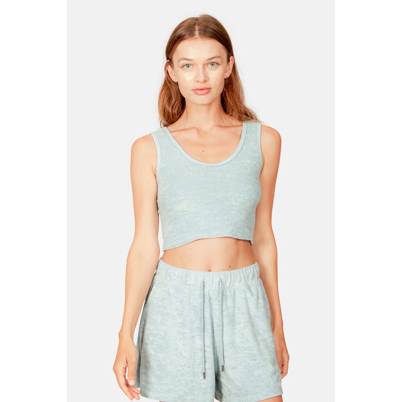 Zo Cropped Tank Ocean Blue|XXS|XS|S|M|L