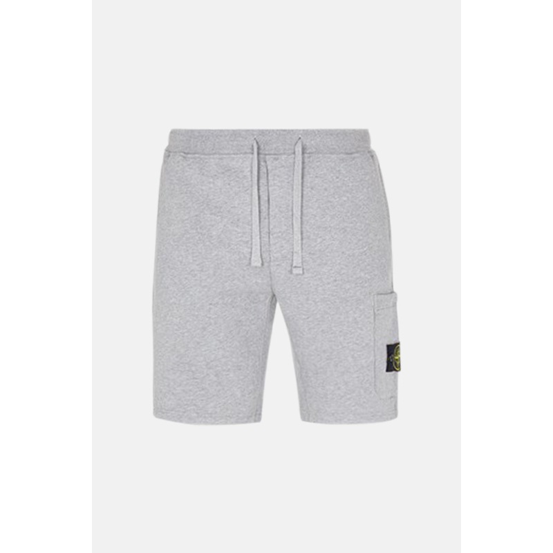 Brushed Fleece Bermuda Shorts Melange Grey