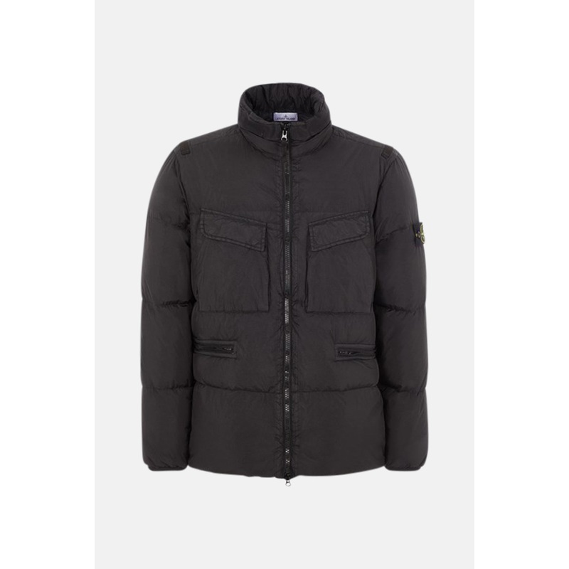 Crinkle Reps Down Jacket Black
