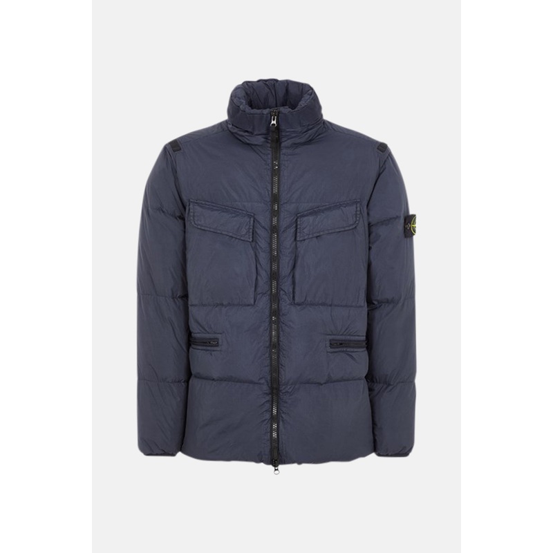 Crinkle Reps Down Jacket Dark Blue