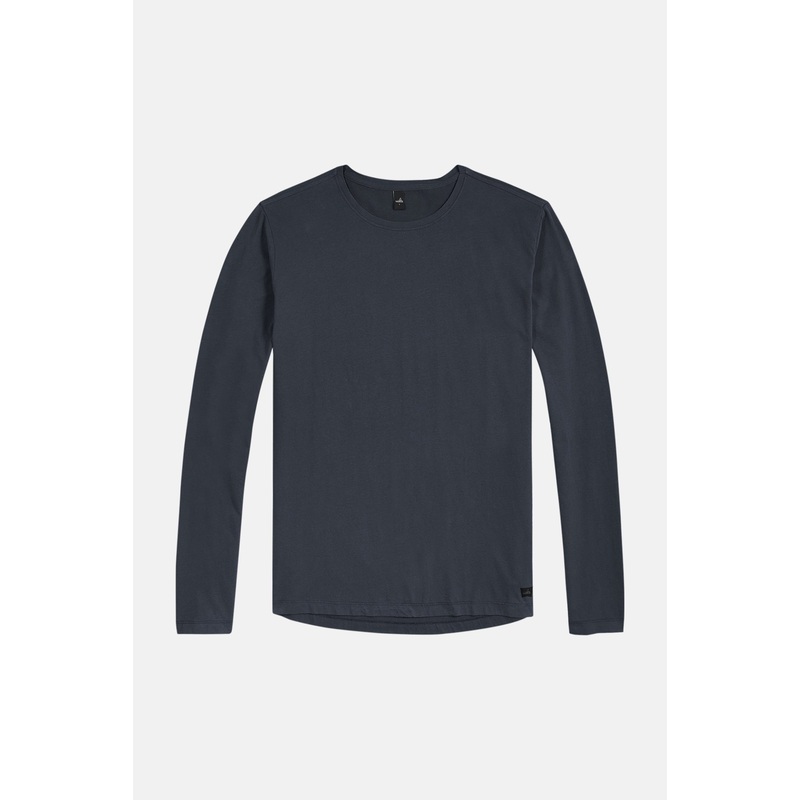 Olson Carbon Long Sleeve Tee Dark Navy