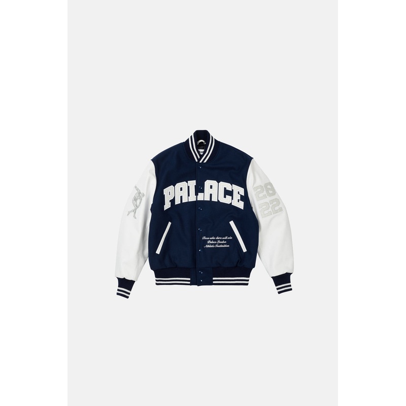 Palace Greek Varsity Jacket Navy