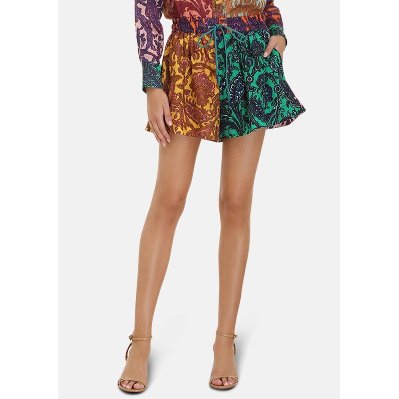 Tiggy Spliced Shorts Spliced Paisley