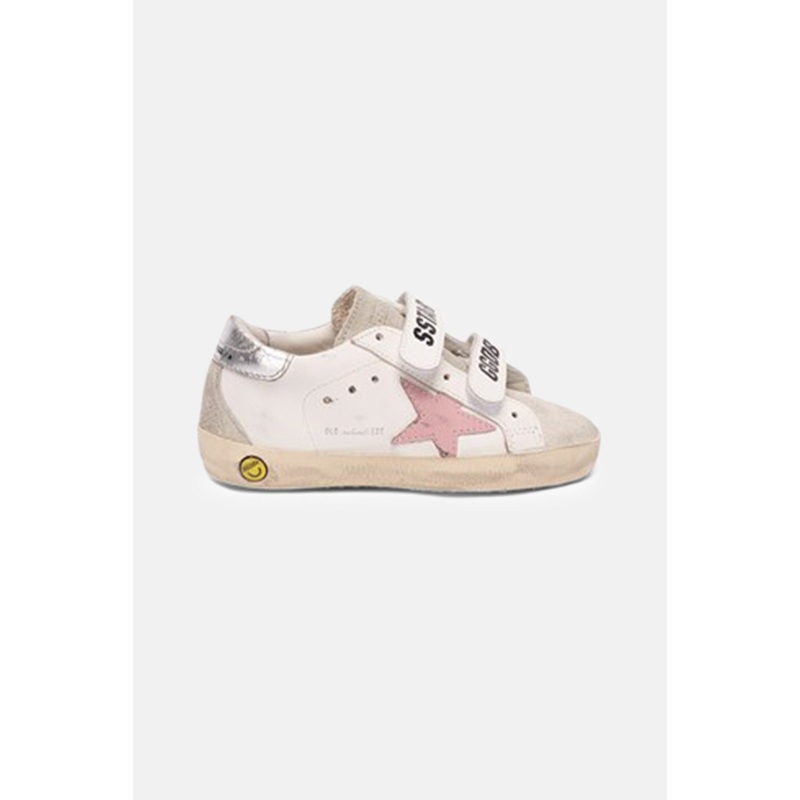 Toddler Old School Sneakers White/Orchid Pink