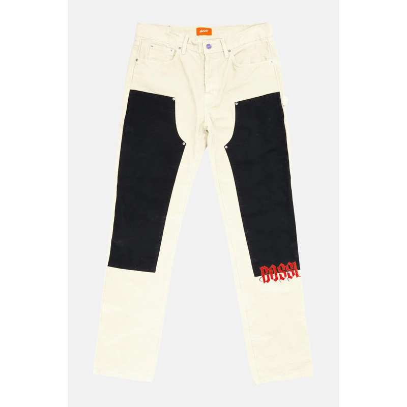 Worker Pant White/Black|28|29|30|31|32|33|34|36