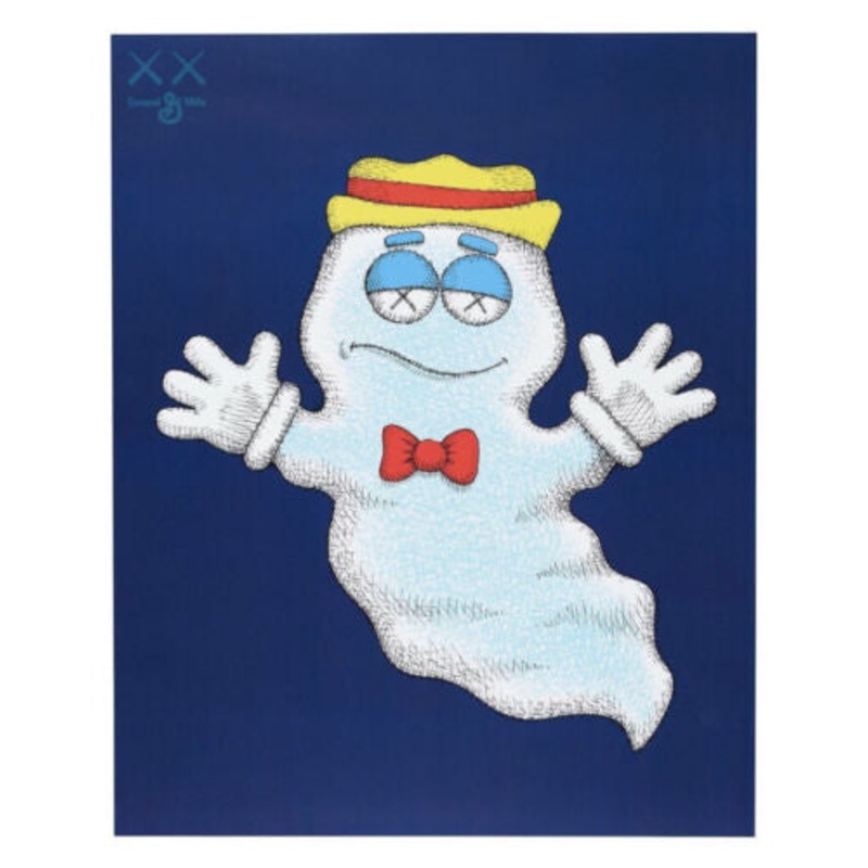 Boo Berry Kaws portrait (Framed)