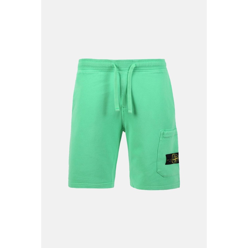 Brushed Fleece Bermuda Shorts Light Green