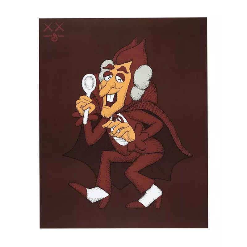 Count Chocula Kaws portrait (framed)