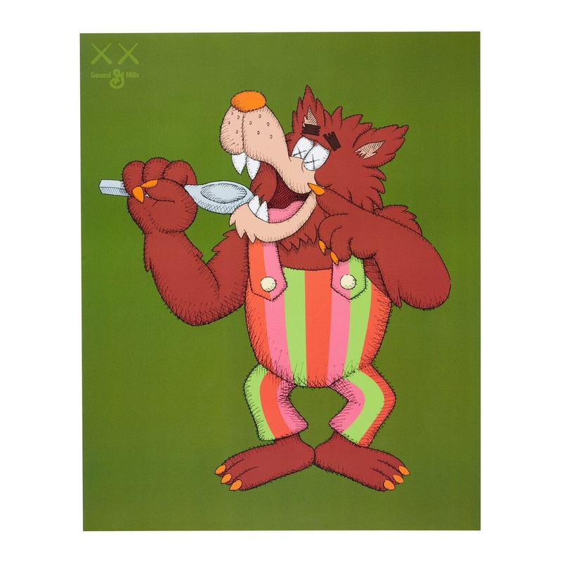 Frute Brute Kaws portrait (framed)