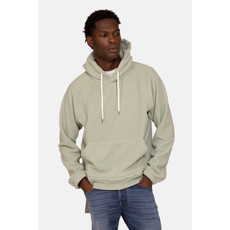 Polar Fleece Hoodie Light Sage