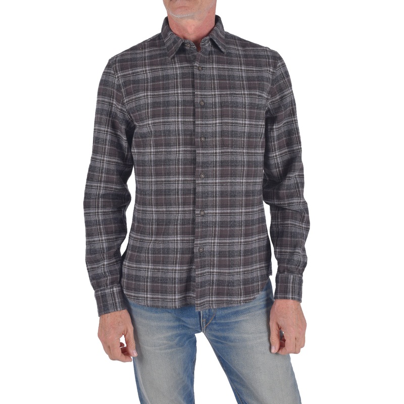 Ripper Plaid Shirt Charcoal Black