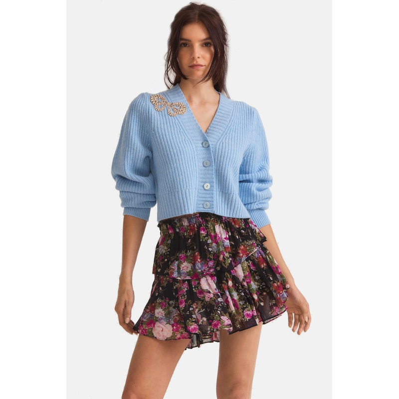 Ruffle Mini Skirt Midnight Muse