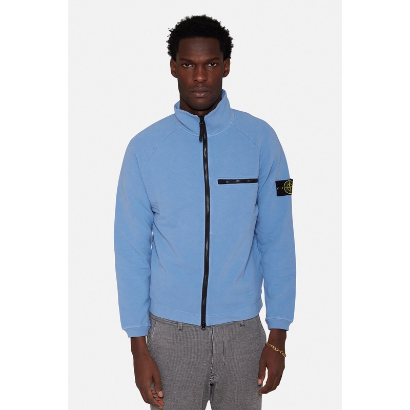 Zip Sweatshirt Mid Blue|S|M|L|XL