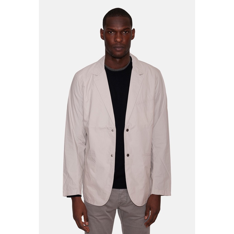 365 Paper Cotton Blazer Light Grey