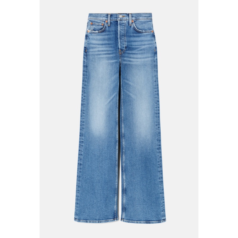 70s Ultra High Rise Wide Leg Indigo Storm