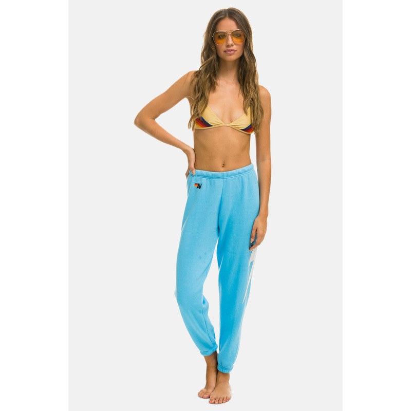 Bolt Stitch Sweatpants Sky/White