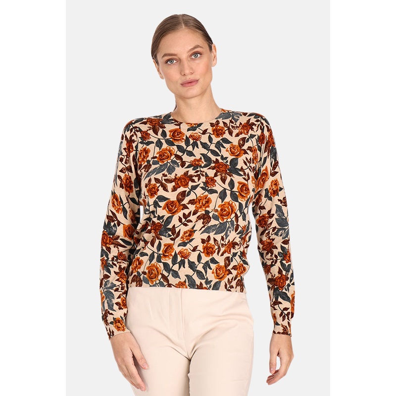Floral Crewneck Fall Floral Print