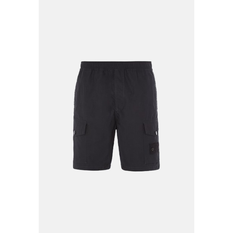 Ghost Piece O-Ventile Bermuda Shorts Black