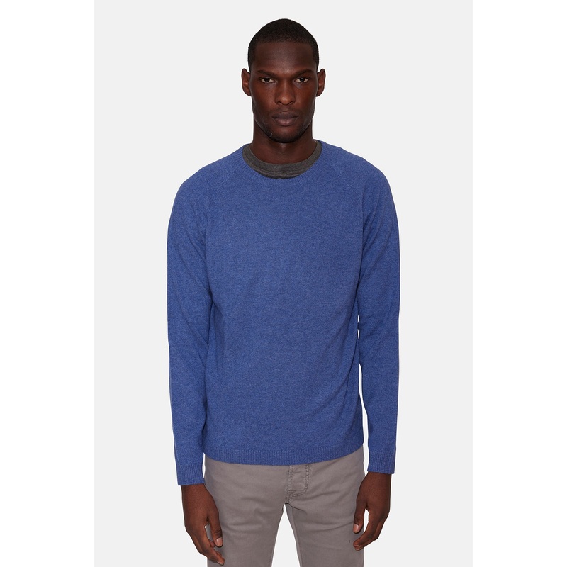 Meadow Raglan Crewneck Blue Jean