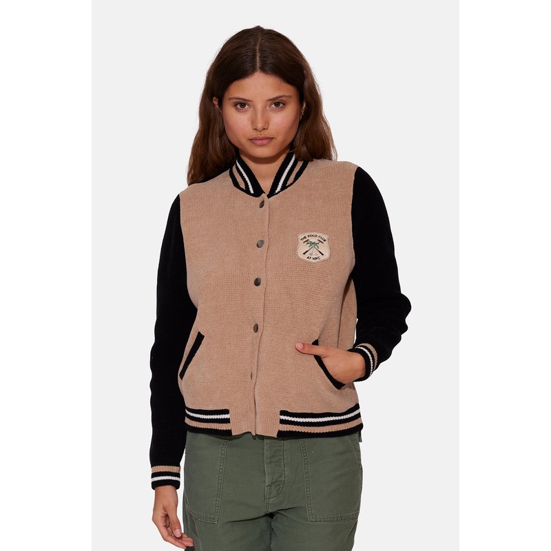 Polo Club Varsity Jacket Camel Combo