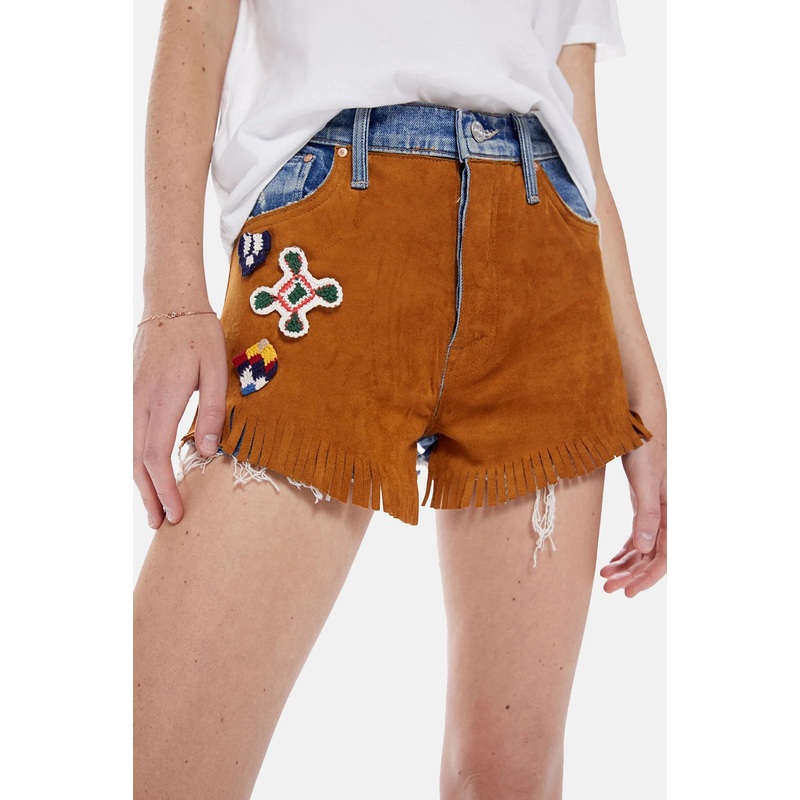 Scrapper Fringe Suede Short Something To Remember