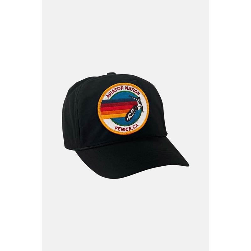 Signature Vintage Nylon Trucker Hat Black