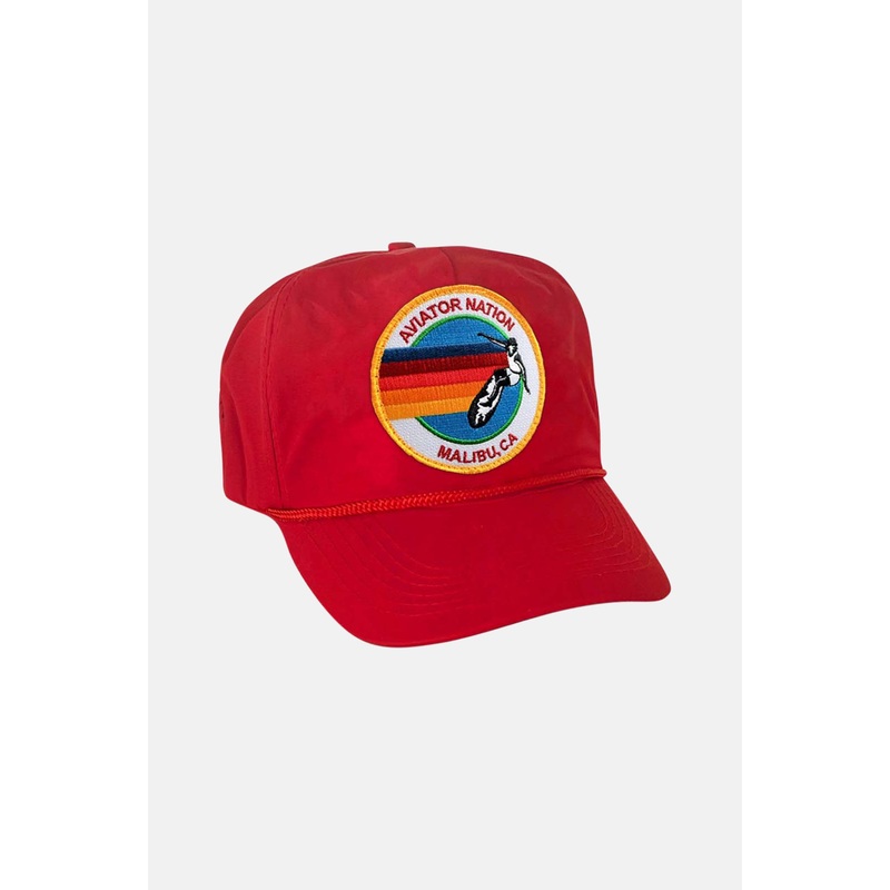 Signature Vintage Nylon Trucker Hat Red