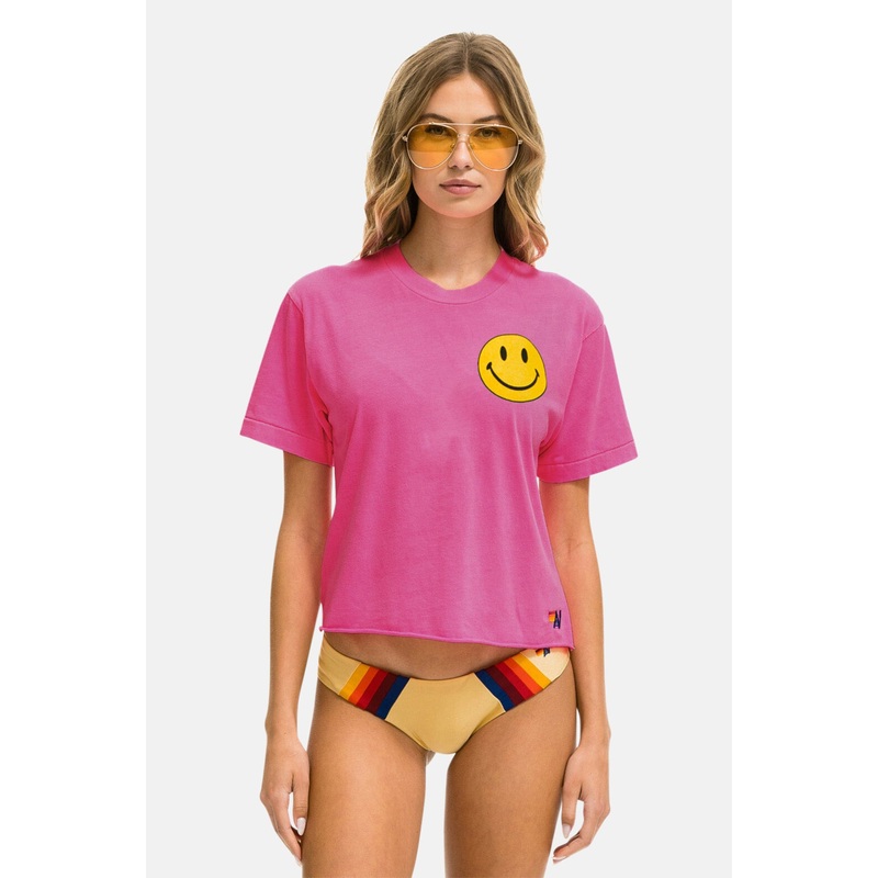 Smiley 2 Boyfriend Tee Paris Pink
