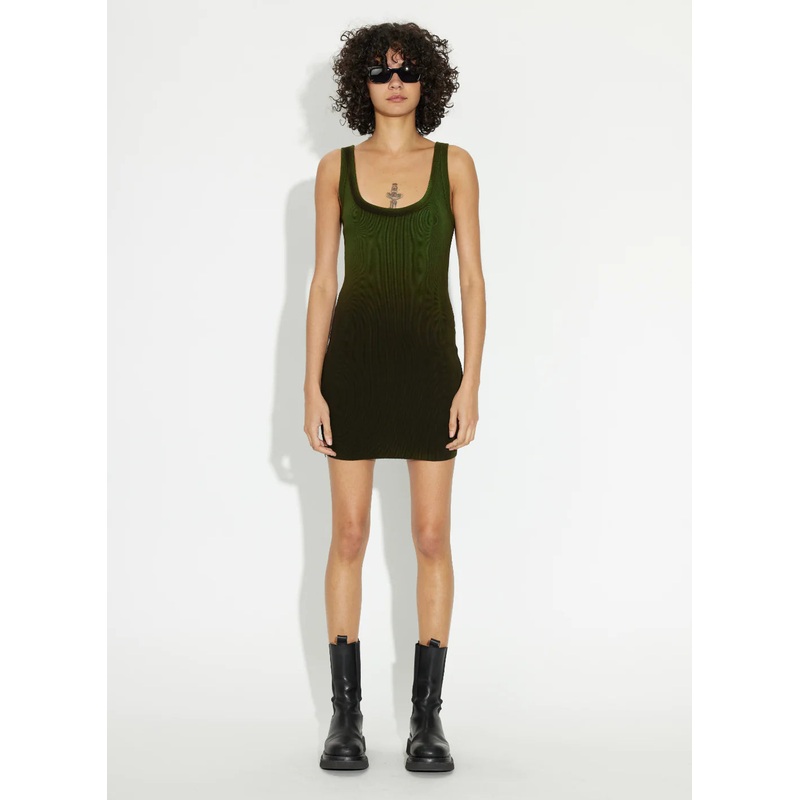 Verona Mini Dress Forest Green Cast